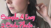 Simple and Easy 2 Side Plaits Hair Tutorial | Using Cliphair Hair Extensions