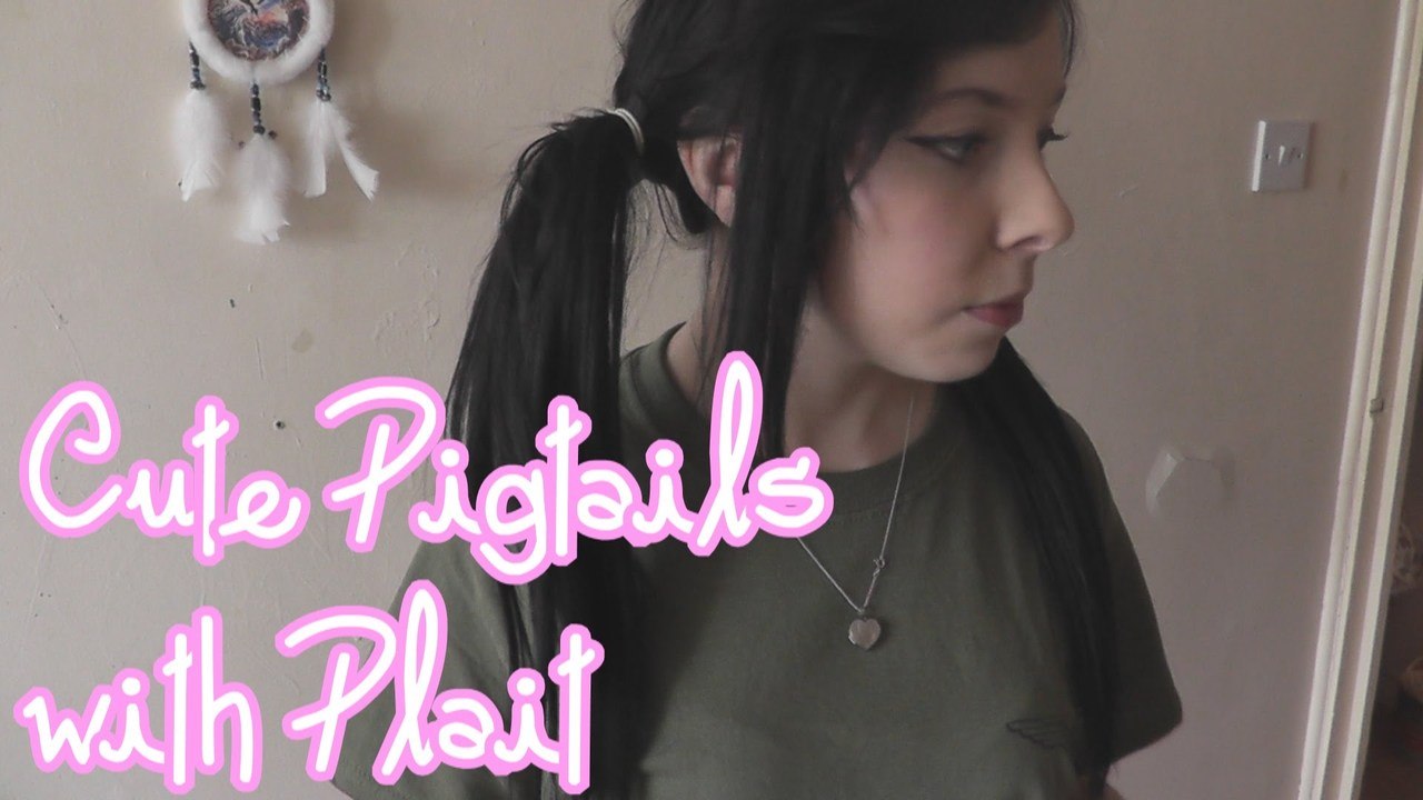 Cute Pigtails with Plait | Using ClipHair Hair Extensions
