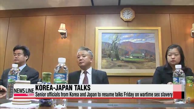 Korea, Japan to resume talks on wartime sex slavery on Friday