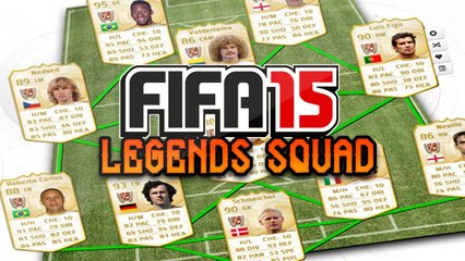 Fifa 15 : FULL LEGENDS TEAM! Ft Shearer, Pele, Roberto Carlos + MORE