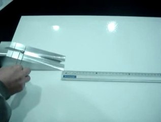 Rolling ball tack test of water based sticky mat