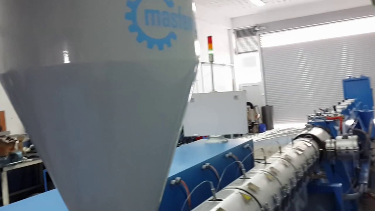 Plastik Boru Makinası Makinaları Masfen Ekstruder Extruder Çekici Pipe Machinery Kalibre-3