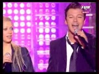 Cindy et Bruno avec la troupe roi soleil