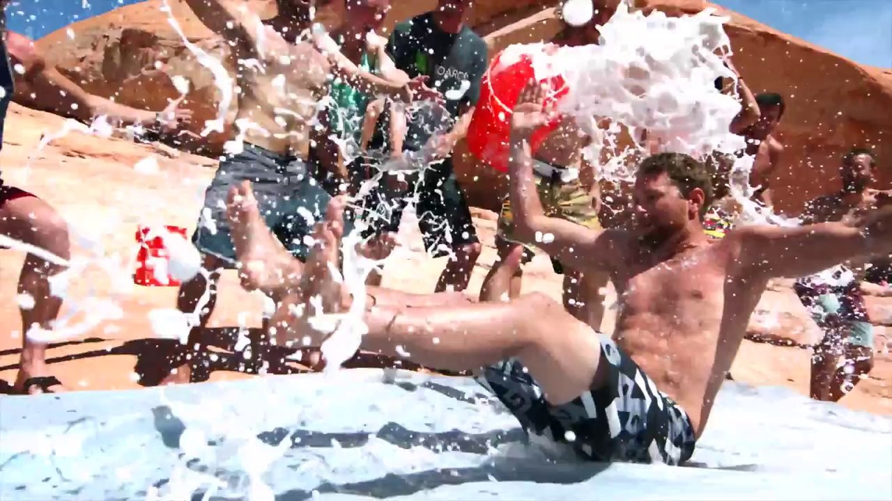 Cliff Slip and Slide! 50 Feet! In 4K!