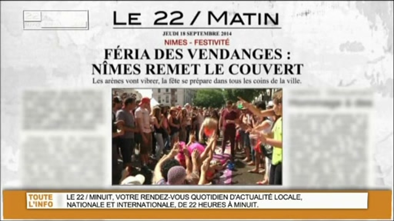22 / Matin : Les Titres du 18/09/2014
