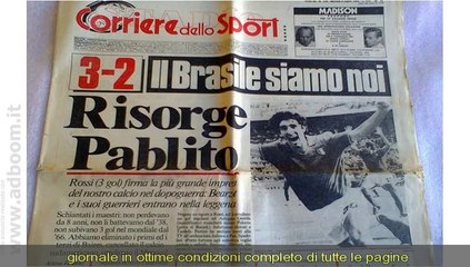 CAGLIARI,    CORRIERE DELLO SPORT DEL 6 LUGLIO 1982  EURO 100