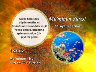 18. cüz 1. bölüm Kur'an-ı Kerim Hatim ve Meal okyay dernegi