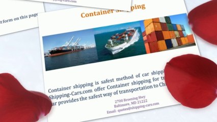 Where to Get Shipping Service from USA to China