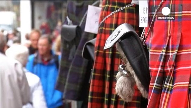 Escoceses unidos... pelo tartan