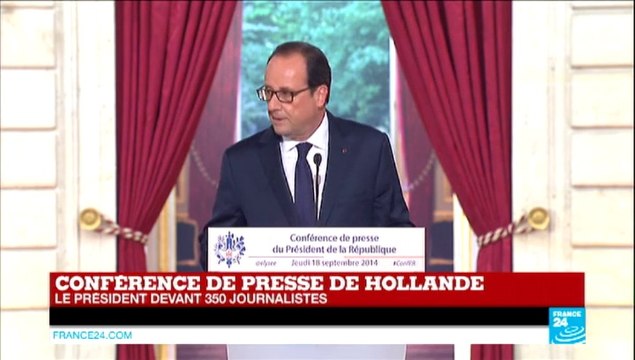 François Hollande promet un soutien aérien à l'Irak contre les jihadistes de l'EI