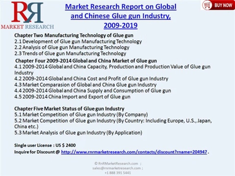 Global and Chinese Glue gun Industry 2009-2019