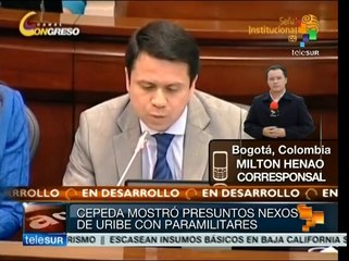 Reacciones en Colombia tras debate de Uribe y sus nexos con capos