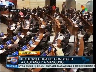 Critican a Uribe por huir del senado ante acusaciones contra él