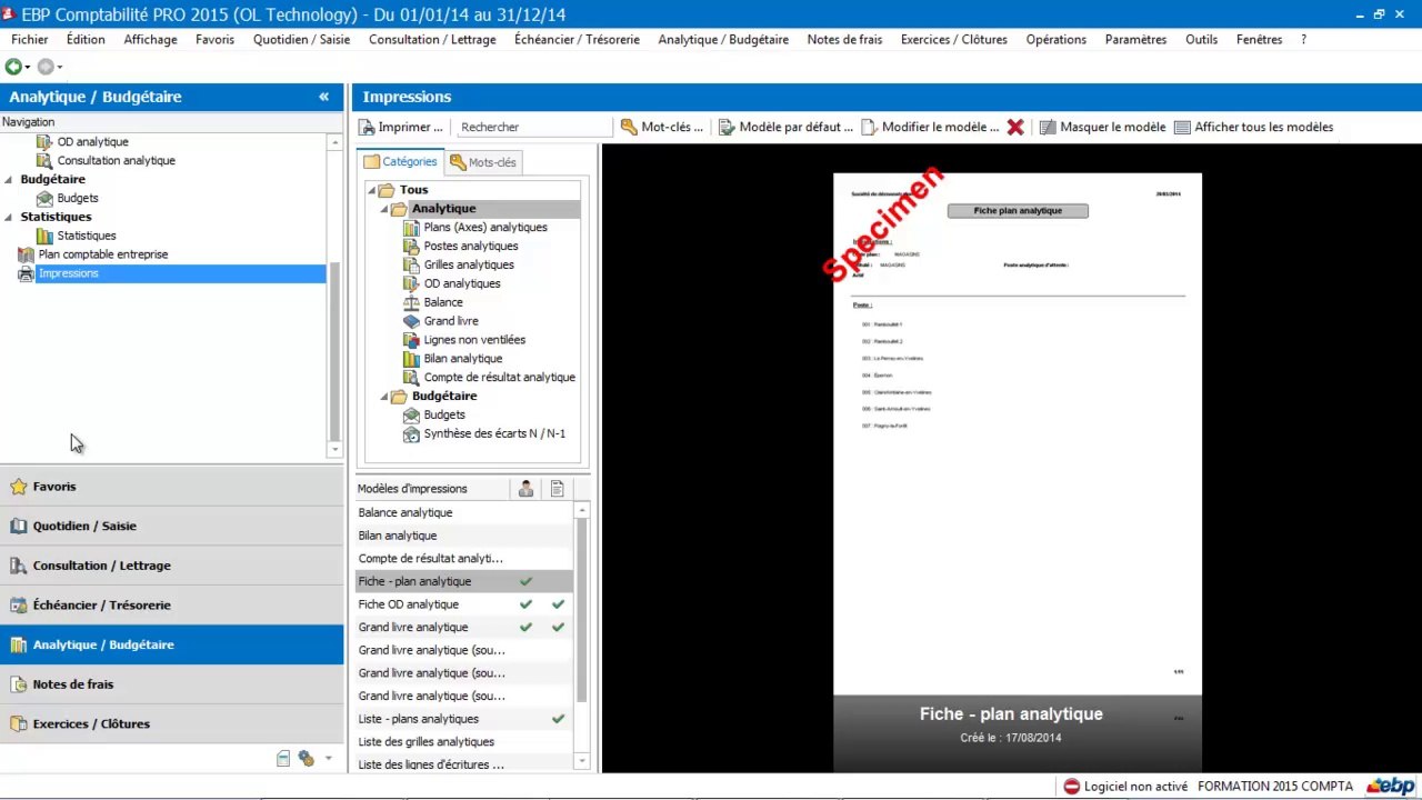 EBP Compta Pro 2015 : la comptabilite budgetaire