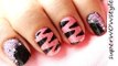 Pink Tiger With a Bling! ❤ Easy Nail Art For Beginners ❤ Cute Nail Designs Tutorial ▬ Prachi Agarwal