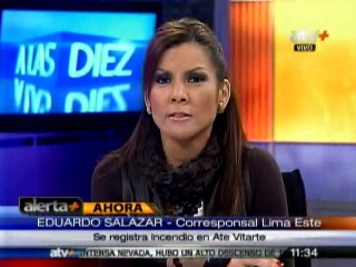 Incendio consume una vivienda en Vitarte