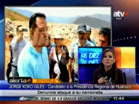Koko Giles asegura que fue víctima de un atentado en Huánuco