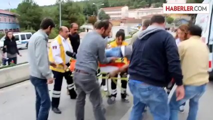 Minibüsün çarptığı kişi ağır yaralandı -