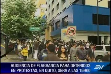 Detenidos en marcha esperan audiencia