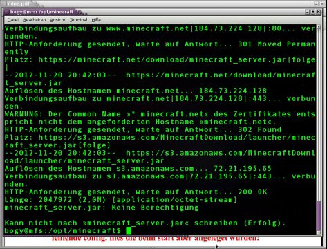 Eigene Minecraft Server erstellen - installieren auf einem Debian Server