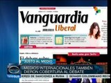 Sesión de Uribe ante el congreso, tema central de medios colombianos