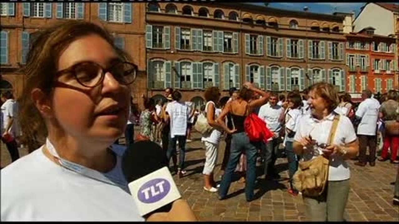 Manifestation des notaires: Interview de Céline Chwartz-Lair