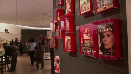 Sophia Loren inaugura exibição no México