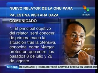 Relator ONU lamenta que Israel niegue acceso a territorios palestinos