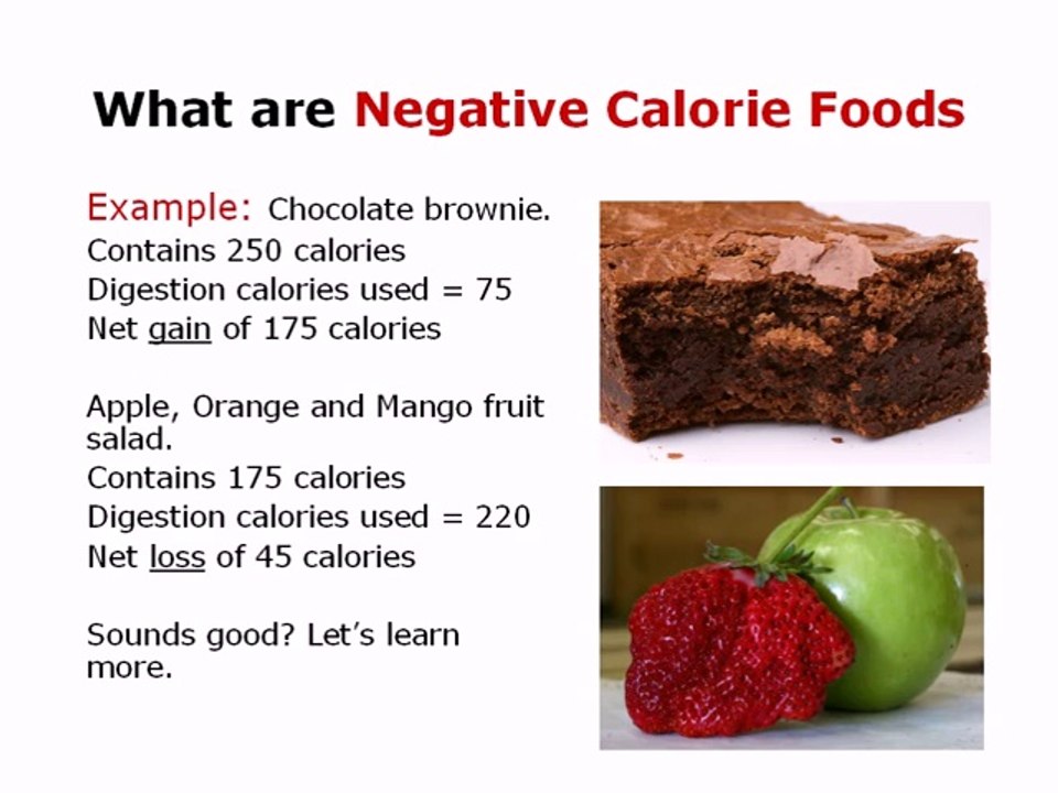 Negative Calorie Foods Amazing Workout