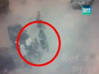 CCTV footage of target-killing at backside of Sindh Secretariat