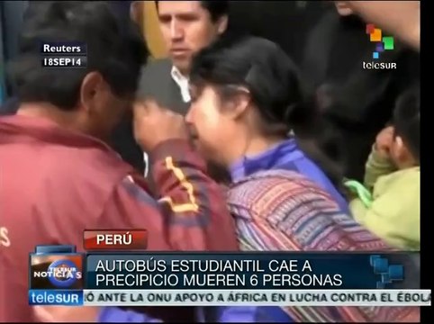 Accidente de autobús en Perú deja seis muertos y decenas de heridos