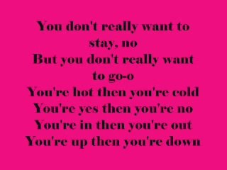 Katy Perry _Hot N Cold_ Lyrics