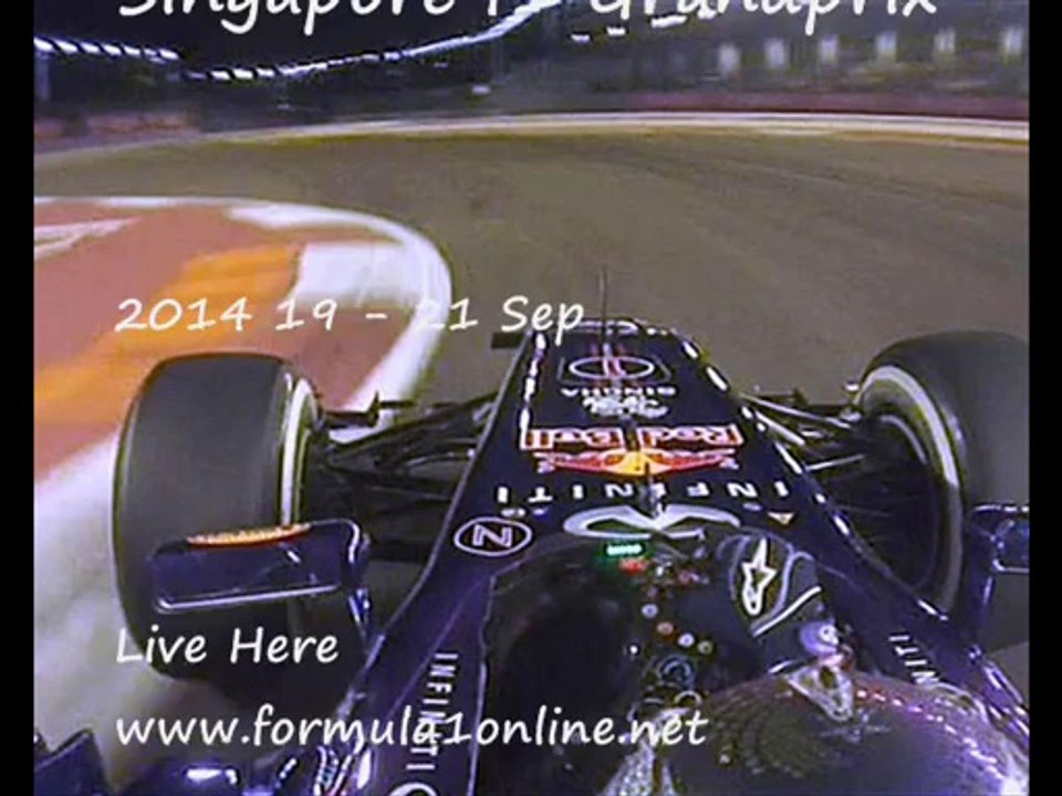 watch f1 Singapore Grandprix 2014 live streaming