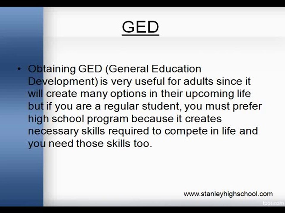 Career after GED Diploma
