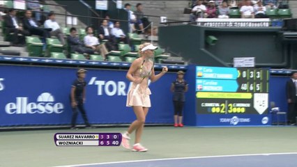 Wozniacki charts course for Tokyo semis