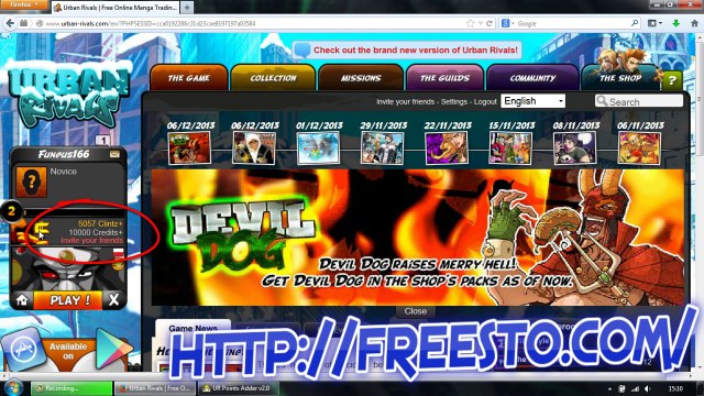 How To get free Clintz in Urban Rivals? - UR Clintz Adder by FREESTO
