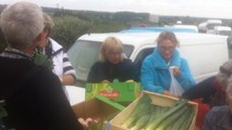 La manifestation des légumiers dans la Manche