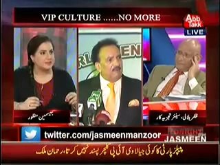 Anchor Jasmeen Manzoor Blasts on Rehman Malik in a Live Show