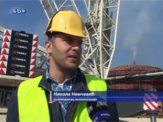 Postavljena i druga kupola na rezervoarima Fabrike sumporne kiseline, 19. septembar 2014. (RTV Bor)