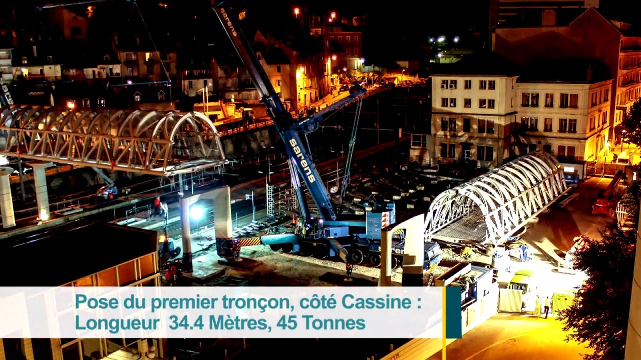 Gare de Chambéry : une nouvelle passerelle cyclo-piétonnne