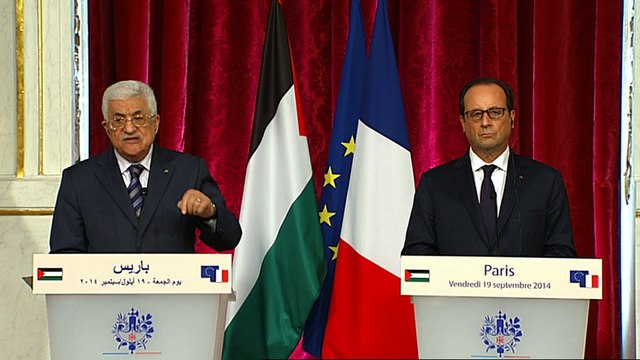 Déclaration conjointe à la presse avec le président de l’Autorité palestinienne, M. Mahmoud Abbas