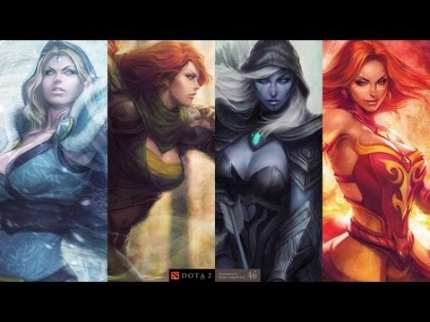 О чем говорят девушки играя в доту?