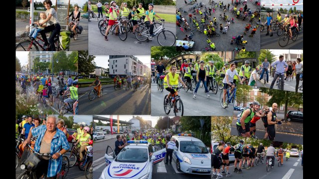 Arras: vélos et rollers sur les boulevards