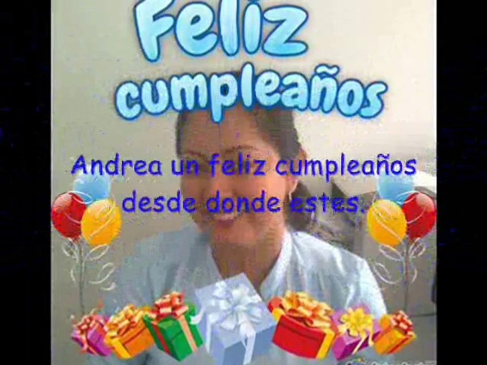 Andrea Video Dedicatorio