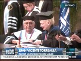 Entregan Doctorado Honoris Causa al maestro Juan Vicente Torrealba