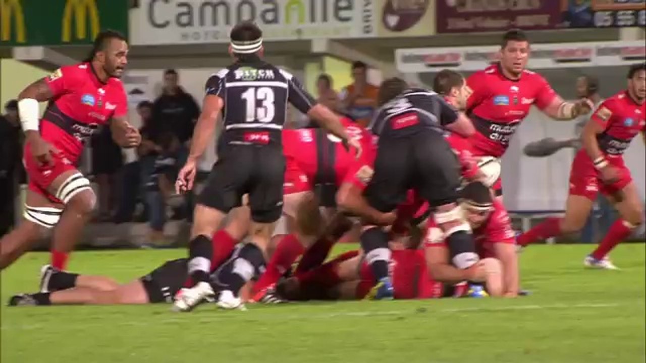 Brive-Toulon: Essai Maxime Mermoz (TLN)  - J6 - Saison 2014/2015