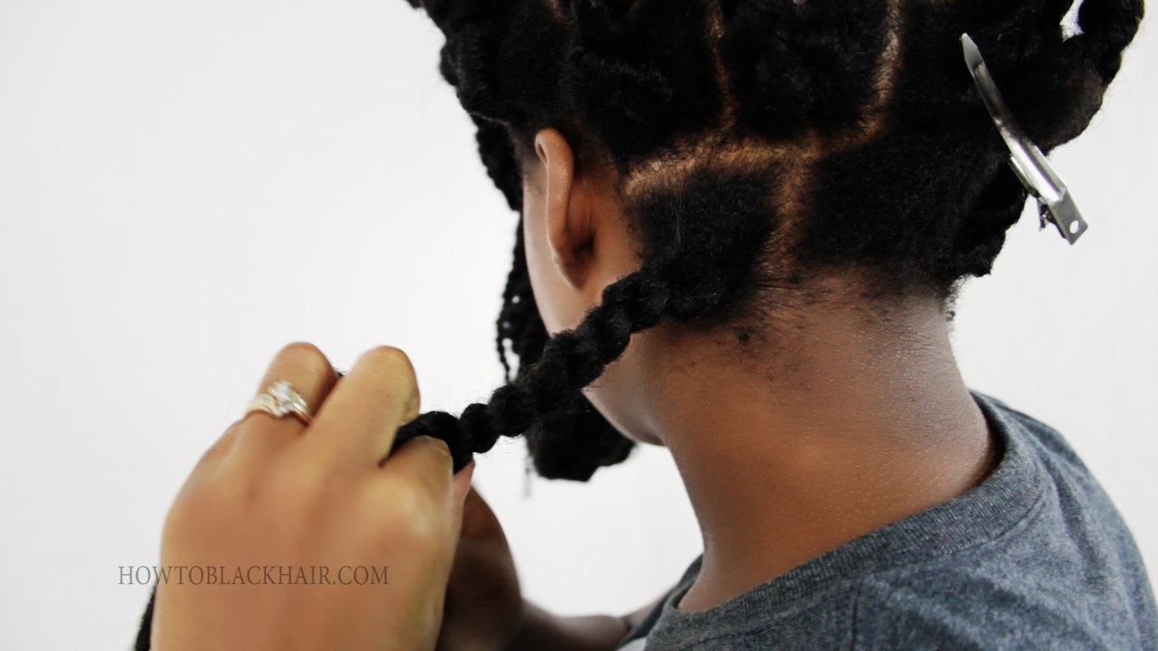 Havana Twists: How To Rope Twist The Back Of Your Own Head Tutorial Part 4 of 8