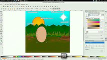 Inkscape Speed Art Dibujando Anime Caricatura Paisaje En Linux Fedora 20 Free Style Practica Vector