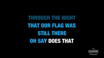 Star Spangled Banner in the Style of _Whitney Houston_ karaoke video with lyrics (no lead vocal)