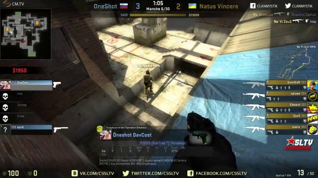 Natus Vincere vs OneShot CM.TV SLTV StarSeries XI